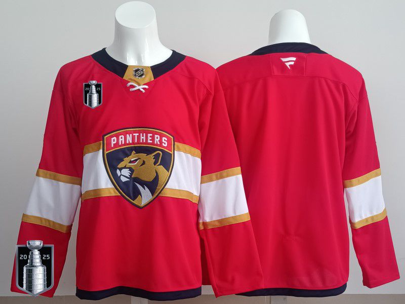 Men 2025 Florida Panthers Blank Red Fanatics Home Premium NHL Jersey style 5